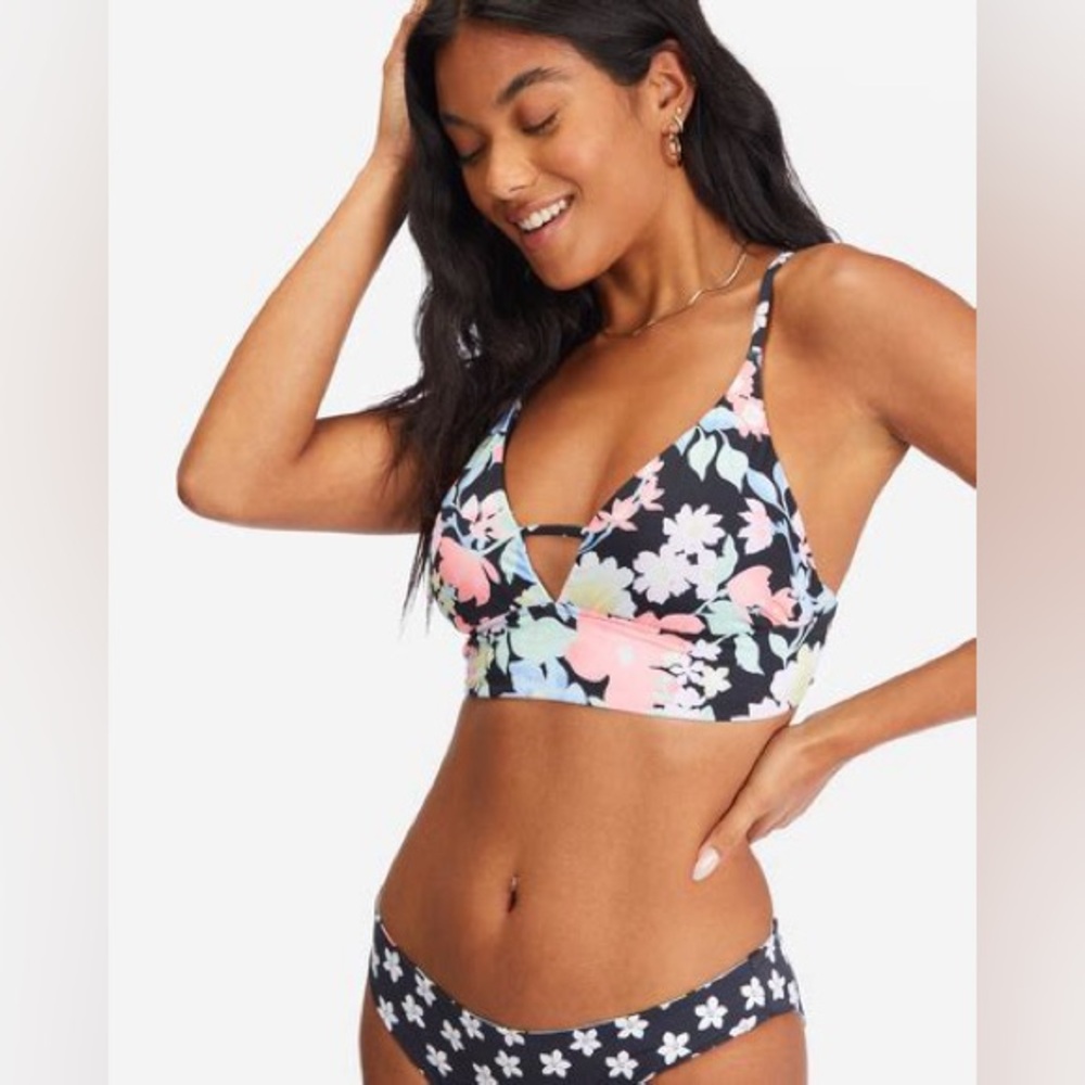 🌺 Feelin Tropical Reversible Bikini Set Top XL Bottom L | Excellent Condition